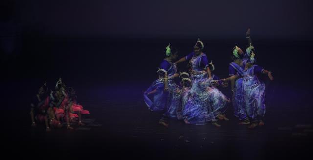 Members of the Nrityantar Dance Ensemble perform the Odissi dance drama “Siya Ram  the eternal saga” at Ewha Womans University in Seoul on Sept 15 2026 AJP Yoo Na-hyun