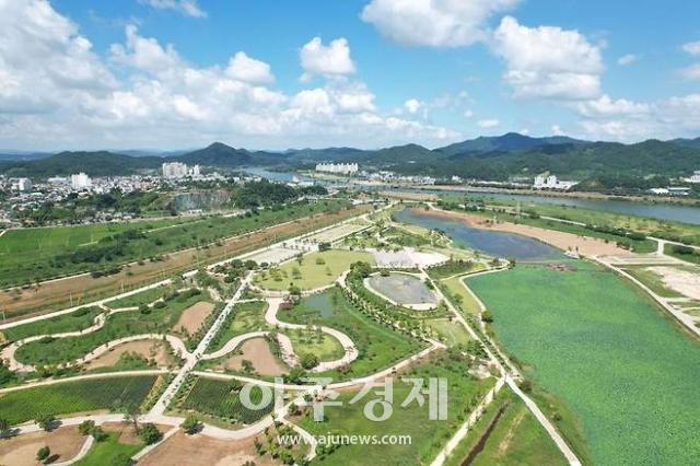 오는 10월 7일 나주 영산강축제가 열리는 영산강정원의 모습 사진나주시