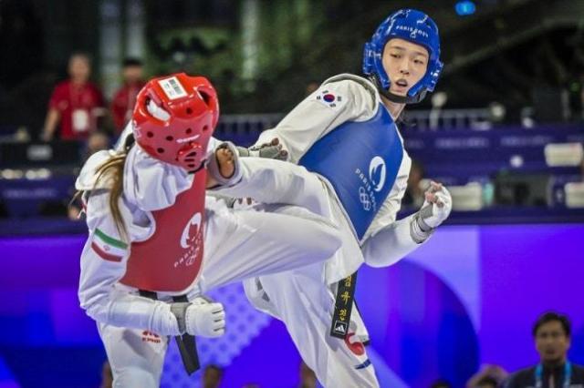 김유진오른쪽은 2024년 파리 올림픽 금메달리스트다 사진세계태권도연맹