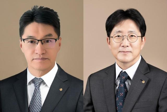 왼쪽부터 이부환 한화에어로스페이스 대표 내정자 양기원 한화시스템 대표 내정자 사진한화