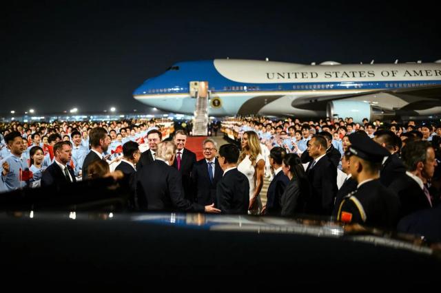 US CEOs Elon Musk of Tesla and Jensen Huang joined President Donald Trump in his trip to Beijing in May 2026 Courtesy of the White House 