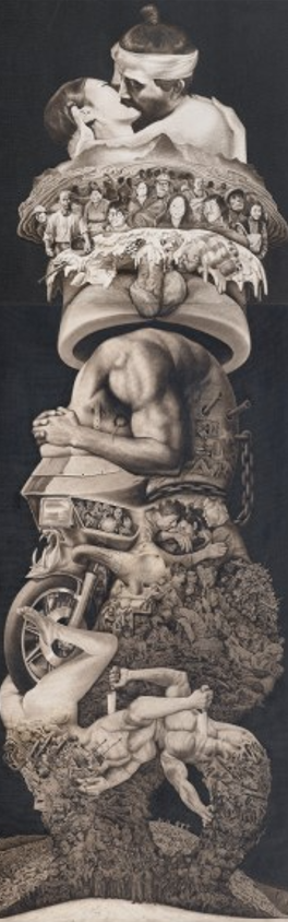 신학철 한국근대사韓國近代史-종합 1982-83 3892×130cm 국립현대미술관