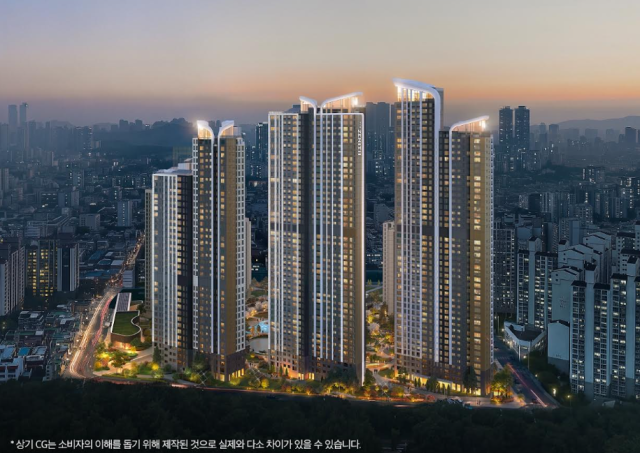 부천 원미 도심공공주택 복합사업 투시도 사진두산건설