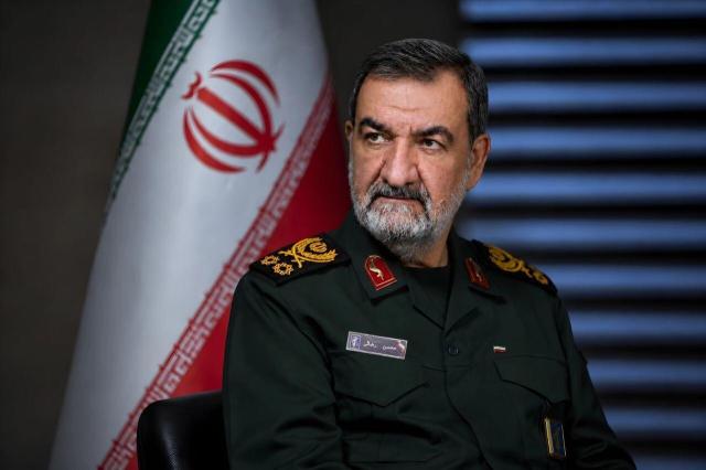 Mohsen Rezaei secretary of Irans Supreme National Security Council speaks during a ceremony in Tehran on May 24 2026 Tasnim News Agency-Morteza Nikoubazl via Wikimedia Commons