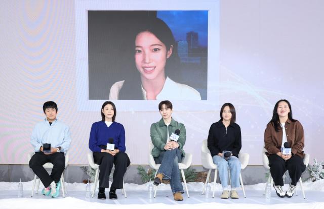 Kazuha delivers opening remarks during a press event for Netflixs variety show Daehwanjang Gian-jang Season 2 at Hotel Naru Seoul MGallery in Mapo-gu Seoul Sept 22 2026 AJP Yoo Na-hyun