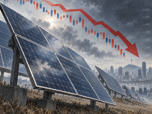 Las principales empresas de energía solar retroceden pese al aumento de demanda: Hanwha Q Cells, OCI Holdings y SK E&C ceden hasta 29% en un mes