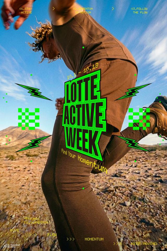롯데 액티브 위크LOTTE Active Week 키 비주얼 이미지 사진롯데백화점