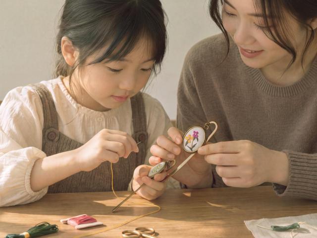 라한호텔 전주 전통 자수 책갈피 원데이 클래스 사진 사진라한호텔