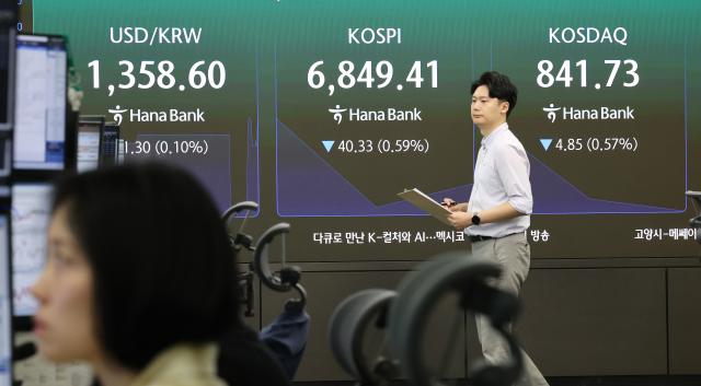 مؤشر كوسبي ينخفض إلى مستوى 6840 وسط موجة بيع أجنبية بقيمة 1.4 تريليون وون... أسهم معدات أشباه الموصلات تسجل قوة