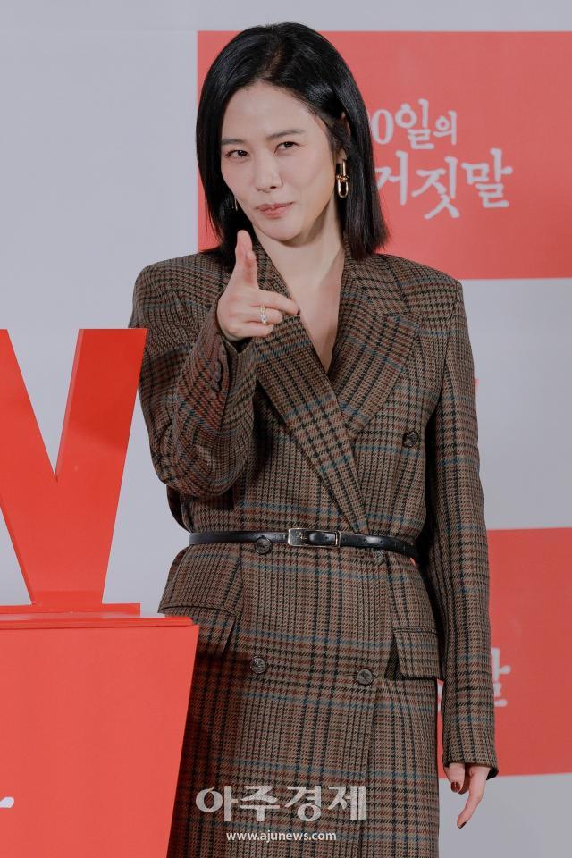 La actriz Kim Hyun-joo presenta el nuevo drama Cien días de mentiras de tvN