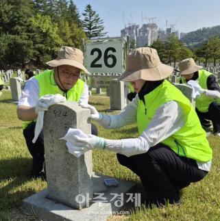농협 대외협력실, 국립서울현충원 찾아 묘역정비 봉사활동 펼쳐