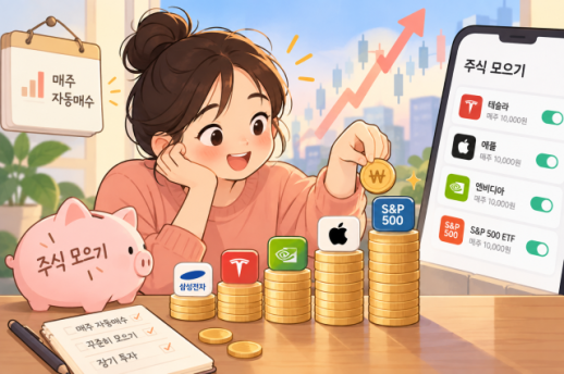 [AJU+MONEY] 언제 살까 고민 대신 매일 조금씩…주식 모으기 확산