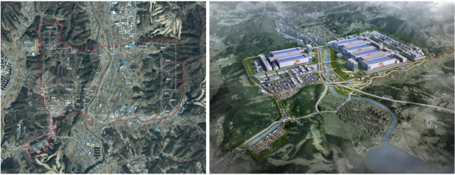 용인 첨단시스템반도체 클러스터 국가산업단지 항공사진 및 조감도 사진LH