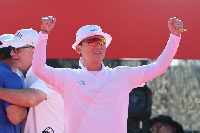 Kim Jong-ho se corona en tiro con arco compuesto masculino individual en los Juegos Asiáticos de Aichi-Nagoya