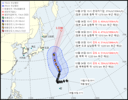 27호 태풍 초이완, 현재 위치 괌…이동 경로는?