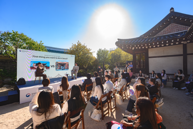 Participants attend the Sound Talk  Share session of the Korea Sound Journey event in Seoul on Oct 2 2026 Courtesy of Korea Tourism Organization