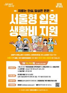 1인 자영업자·일용직도 쉰다…서울형 입원 생활비 약 20% 증가