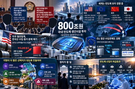 [데스크칼럼] 정치가 800조 반도체 투자에 숟가락 얹지 말라