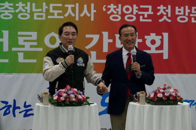 박수현 충남도지사 민선9기 청양通행 청양군 방문사진허희만기자