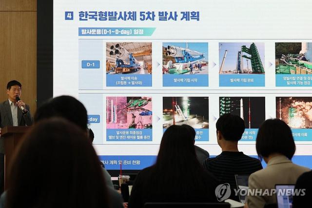 Trưởng đoàn Park Jong-chan thuộc KARI giải thích kế hoạch phóng Nuri-ho lần thứ 5

Ảnh tư liệu Yonhap