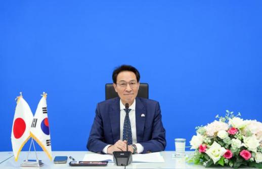우상호 지사, 日 돗토리현 지사와 화상면담...실질적 교류 성과 만들자