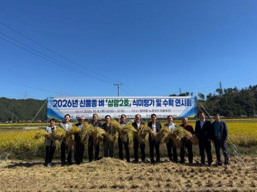삼척시, 신품종 벼 삼광2호 식미평가·수확 연시회 개최… 지역 적응성 확인