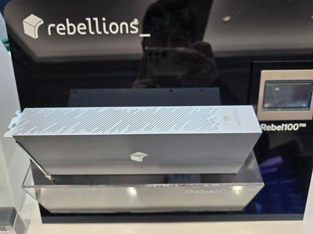 Rebellions REBEL-Quad chip on display at the Physical AI Tech Week held by the Ministry of Science and ICT at COEX Oct 13 2026 AJP Kim Dong-young