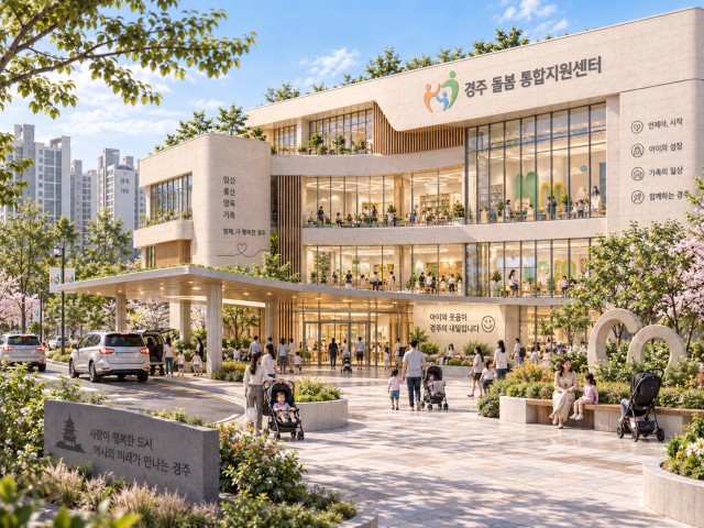 경주 돌봄통합지원센터 조감도 사진경상북도
