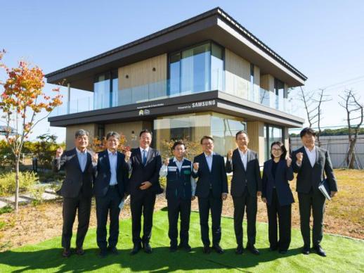 김성환 장관 찾은 삼성전자 AI 모듈러 홈…고효율·저탄소 주거 솔루션 제시