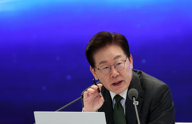 이재명 대통령이 지난 14일 청와대에서 열린 인구전략 비전선포식에서 발언을 하고 있다 사진연합뉴스