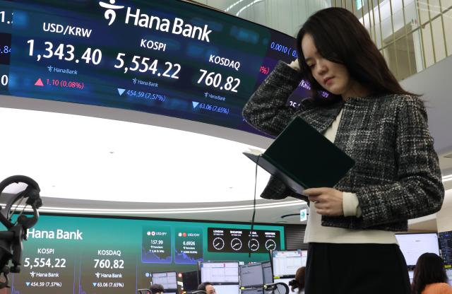 مؤشر كوسبي ينخفض 7.6% ليهبط تحت 5600 نقطة مع تفعيل آليات إيقاف التداول