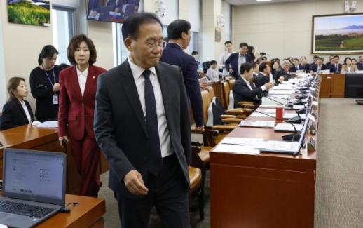 국민의힘 기노위 국감 파행 책임, 與·김현지 실장에 있어