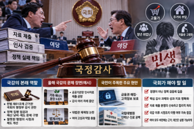 [데스크칼럼] 민생은 뒷전, 정쟁에 갇힌 국정감사
