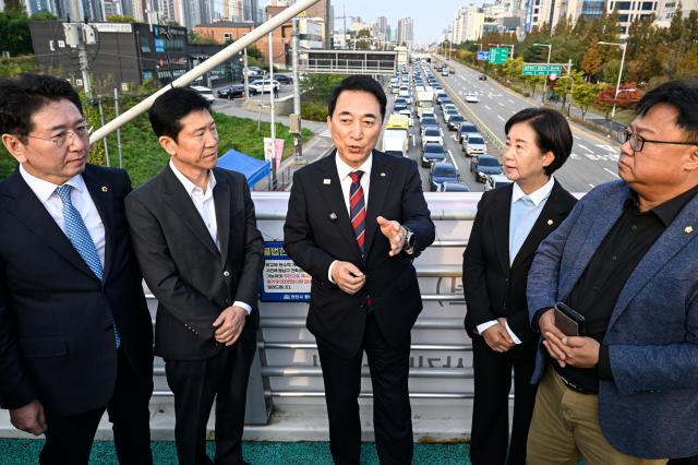 박수현 충남지사 천안 남부대로 정책현장 방문