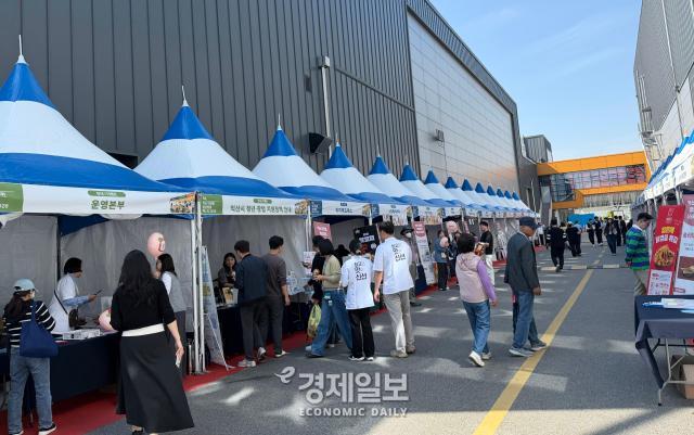 NS푸드페스타 2026 익산 현장에 마련된 청년창업페스타 2026 부스 모습 사진정보운 기자