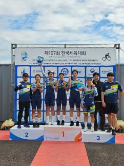 상주의 중요한 자산 상주시청 여자 사이클팀 전국체전 금빛 질주!