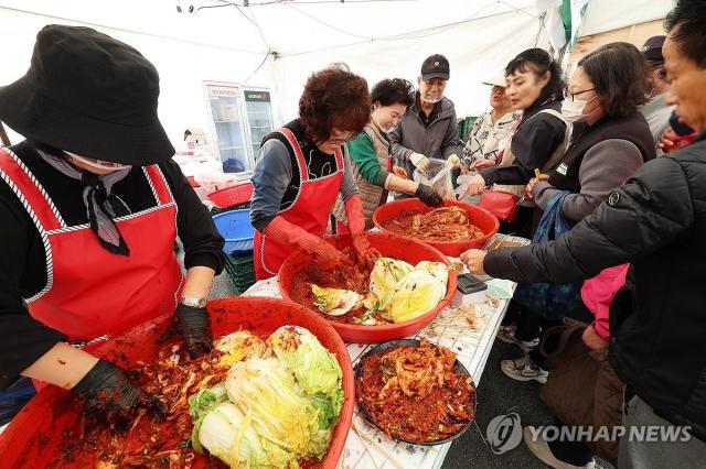 지난해 열린 광주김치축제 모습 사진연합뉴스