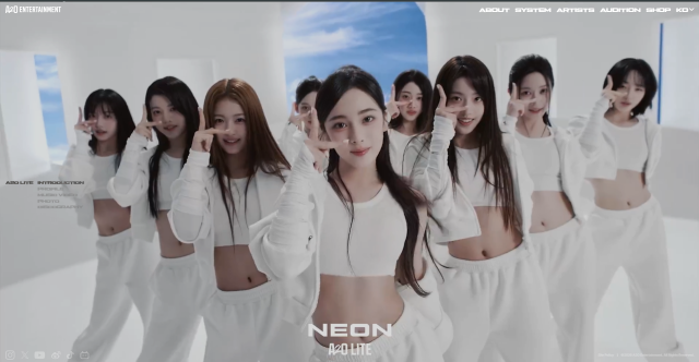 Captured photo of A20 LITE from the official webpage of A20 Entertainment 