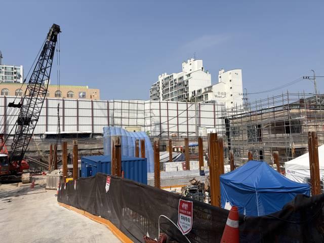 지난해 9월 착공 시작한 서울 성북구 종암동에 위치한 소규모 정비사업 커먼즈 종암의 공사 현장 사진이은별 기자