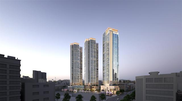 GS건설이 옛 자이갤러리 부지에 499가구 규모 ‘연제갤러리자이’를 분양한다 투시도GS건설
