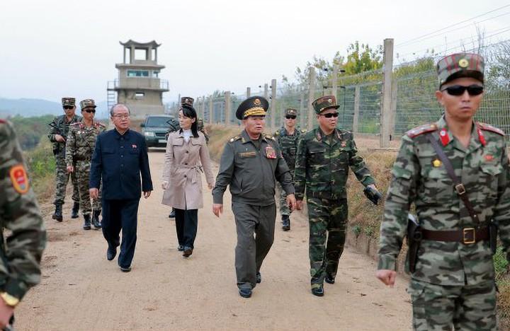 北 박정천·김여정, 남부국경요새화 공사현장 현지시찰
