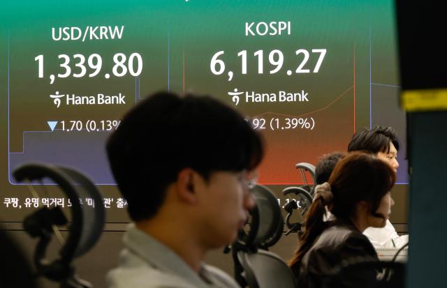 Exchange rate is displayed on an electronic board at Hana Bank’s dealing room in Seoul on October 14 2026 AJP Yoo Na-hyun