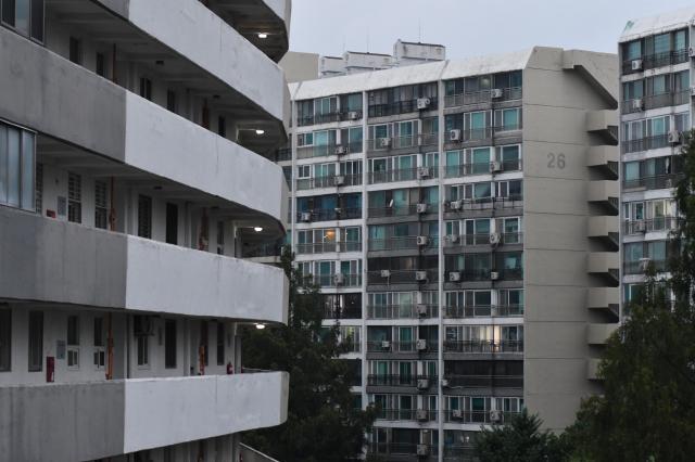 Inside Eunma Apartment complex which is more than 30 years old AJP Joonha Yoo