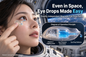 KAIST patch lets astronauts apply eye drops without gravity