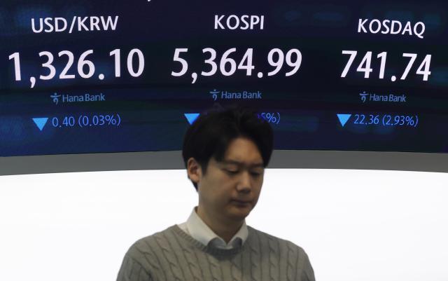 美 반도체주 급락 여파…코스피 2%대 하락 출발