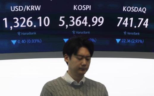 [개장시황] 美 반도체주 급락 여파…코스피 2%대 하락 출발
