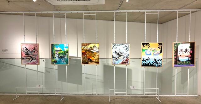 Paintings by Shim Ye-ji are on display at “Memory for Tomorrow” a youth art exhibition held at The Star Gallery in Seoul’s Insadong from Sept 30 to Oct 5 Courtesy of Sally Mom Art