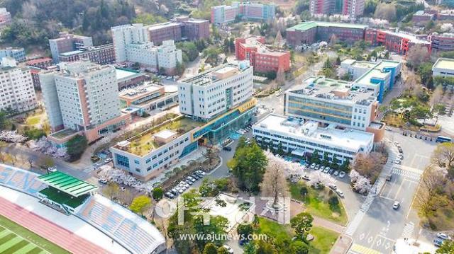 하늘에서 본 순천대학교 사진순천대
