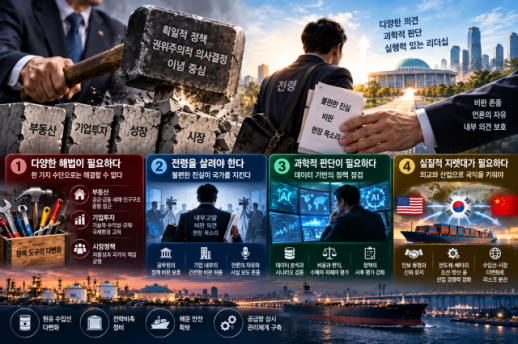 [심층사설] 망치를 내려놓고 전령을 살려라…대한민국의 리더십을 다시 설계할 때다