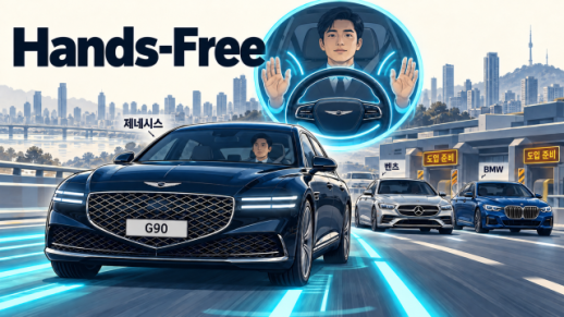 완성차 경쟁, 핸즈프리로…제네시스 이어 벤츠·BMW까지 채비
